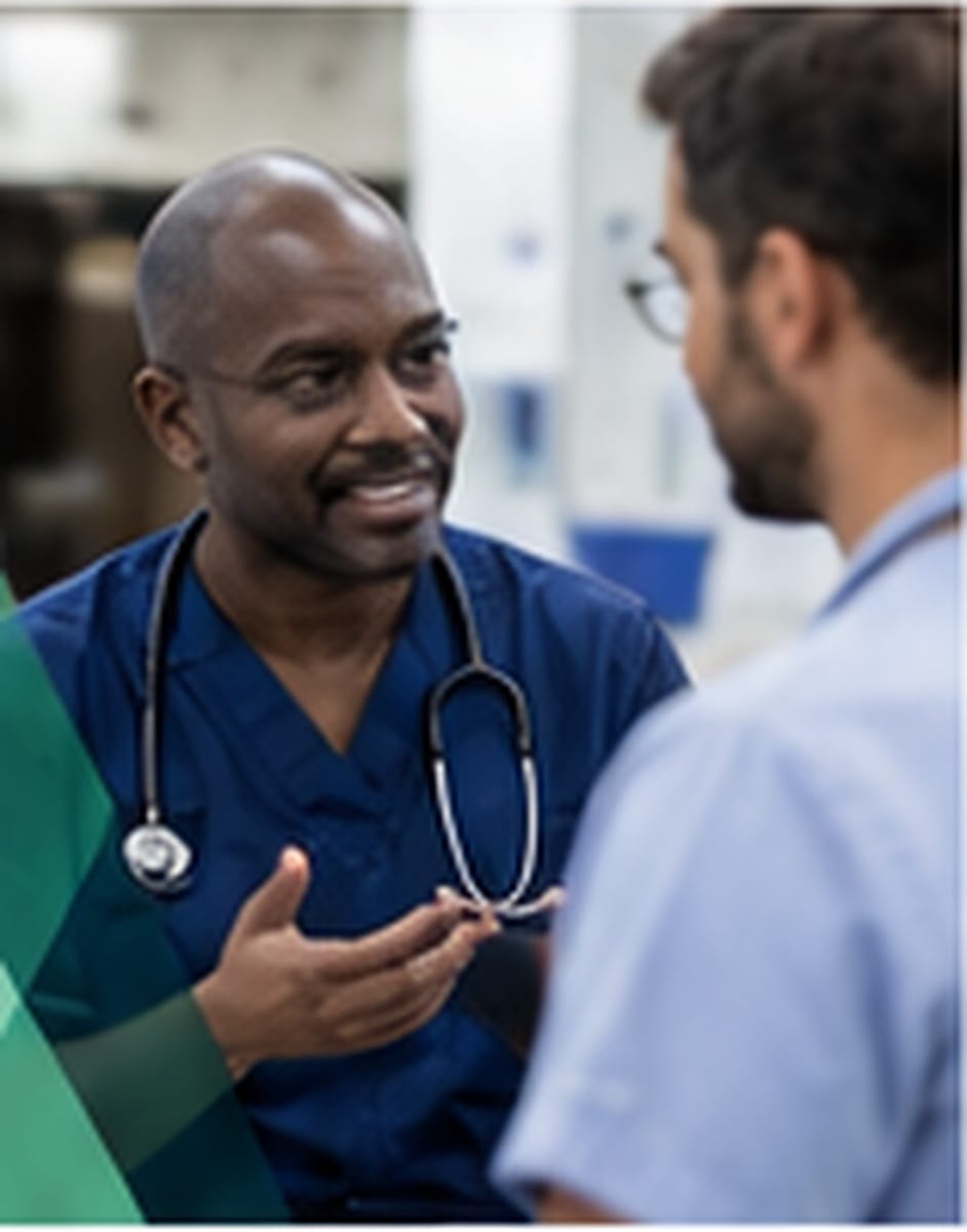Acute Medicine clinicians discussing patient care