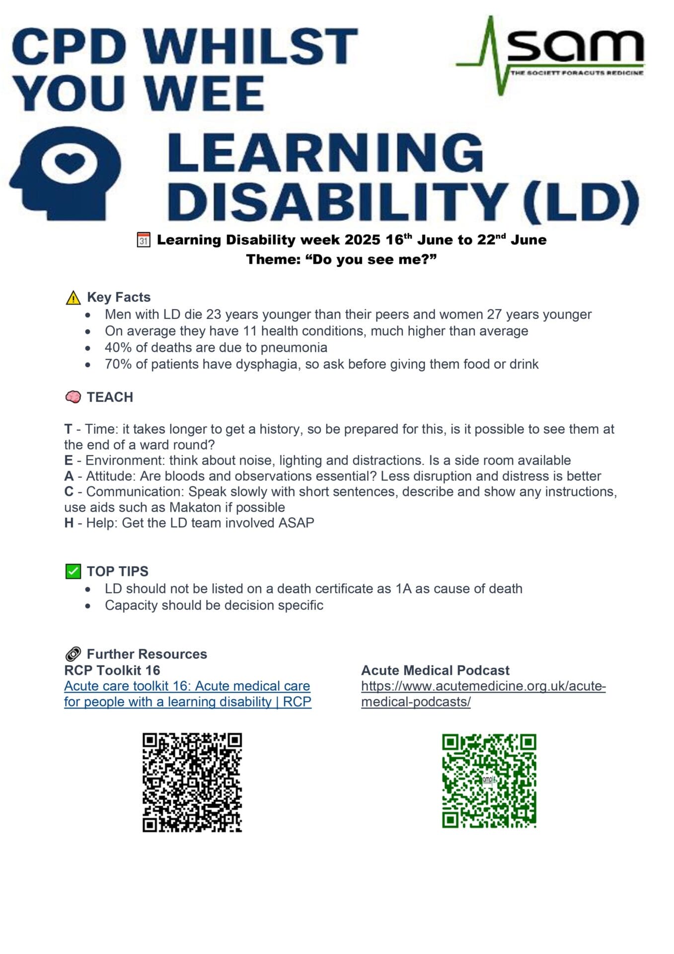 SAM CPD whilst you wee - LD Image SAM CPD whilst you wee - LD Image