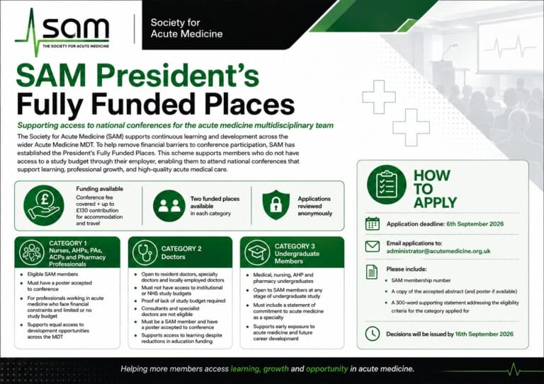 President’s Fully Funded Places: SAMGlasgow conference