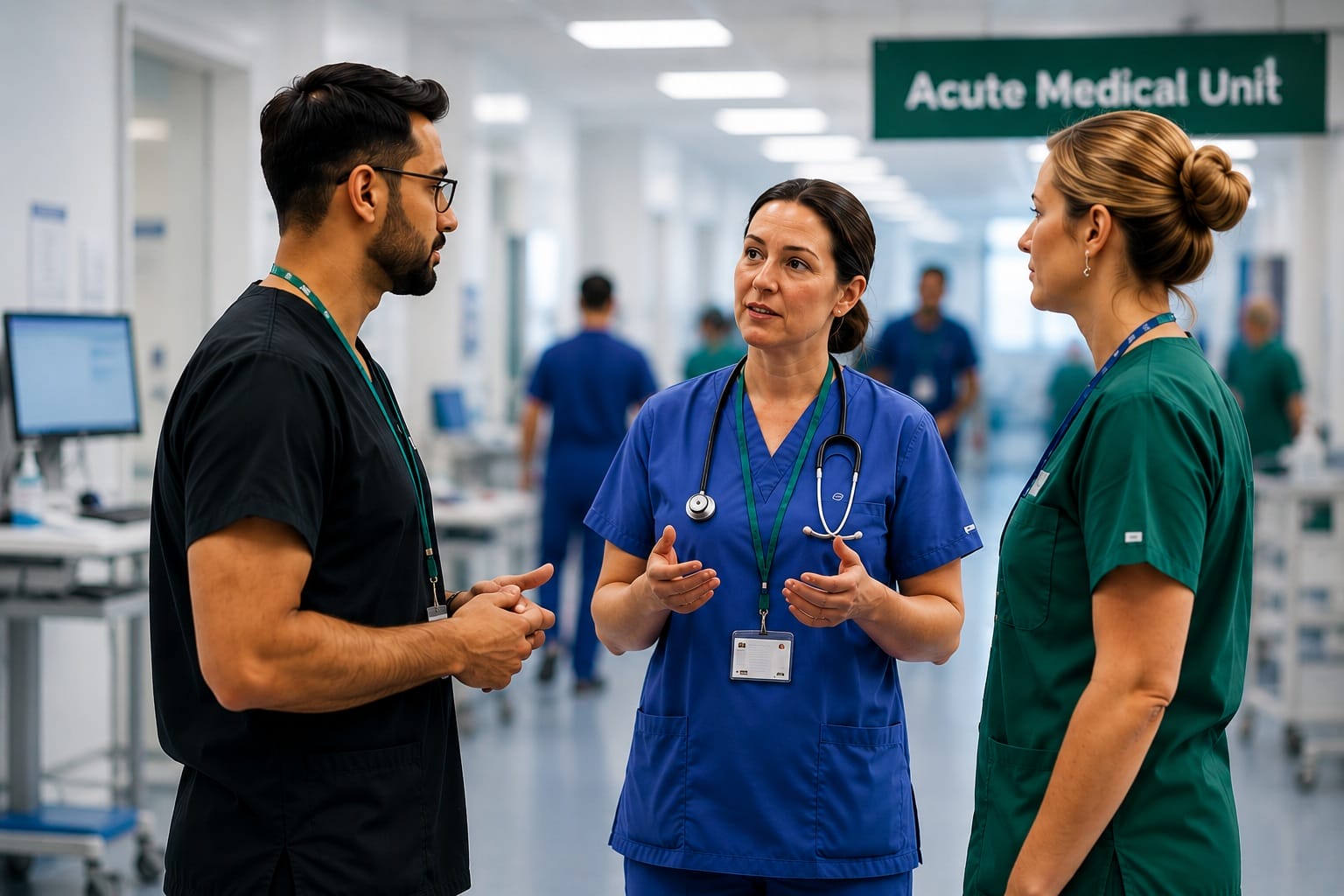 Acute Medicine clinicians working together