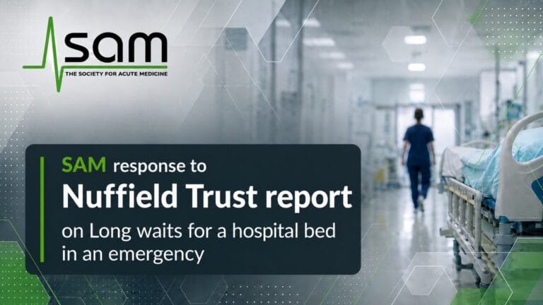 ‘Ending corridor care must improve care, not simply change where patients wait’ – SAM president-elect (30 July)